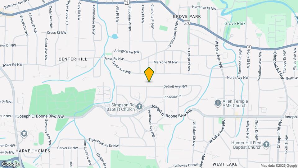 1971 Detroit Ave NW Map and Location Details