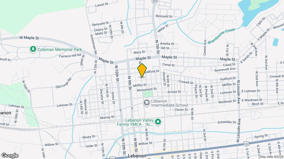 520 N 8th St Map and Location Details