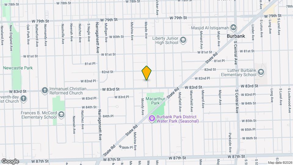 6101 W 82nd Pl Map and Location Details