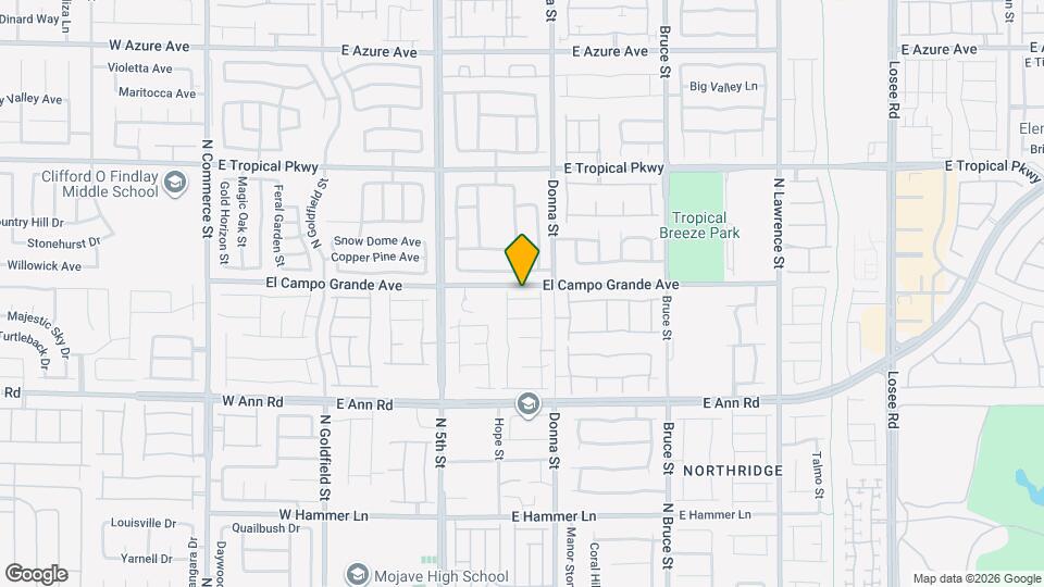 794 Rancho Sedona Ave Map and Location Details