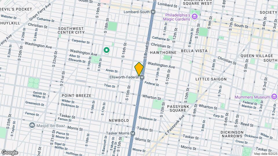 1166 S Broad St Map and Location Details