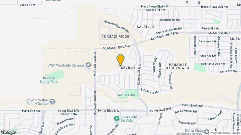 6331 Avenida Madrid NW Map and Location Details