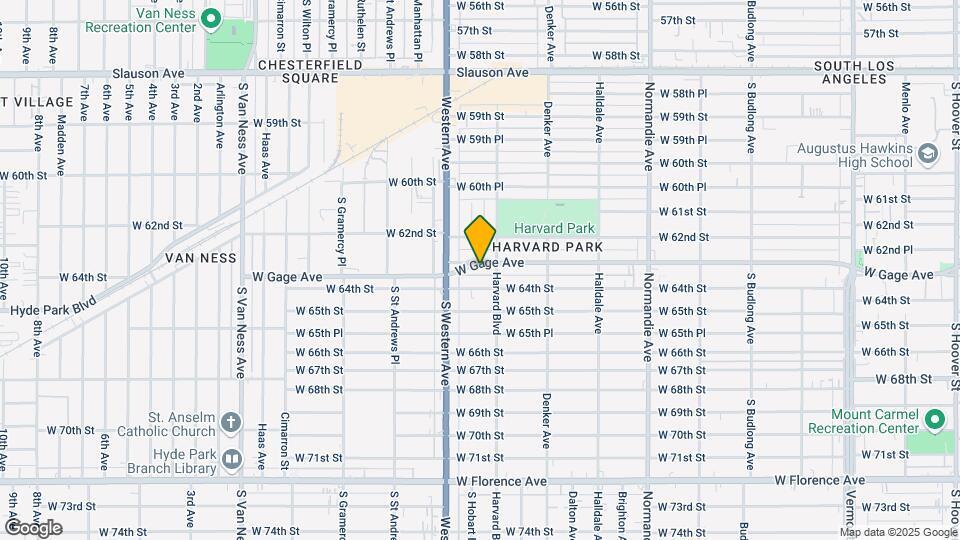 1720 W Gage Ave Mapa y Detalles de la Ubicación