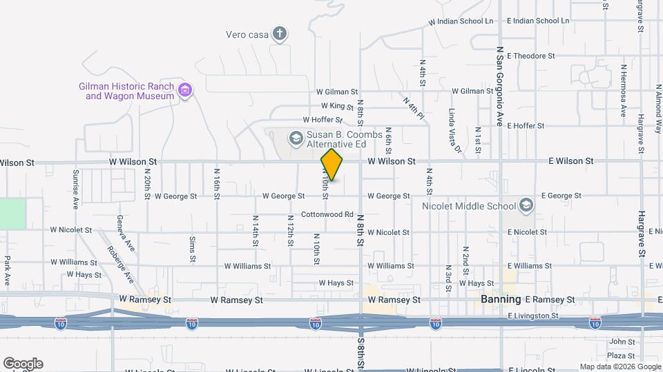 660 N 10th St Map and Location Details