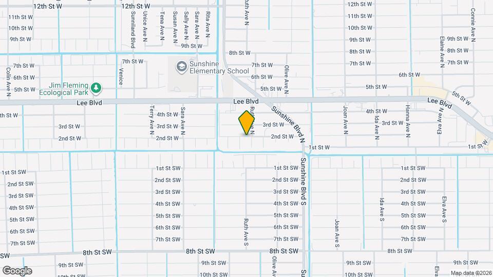 3301 2nd St W Map and Location Details