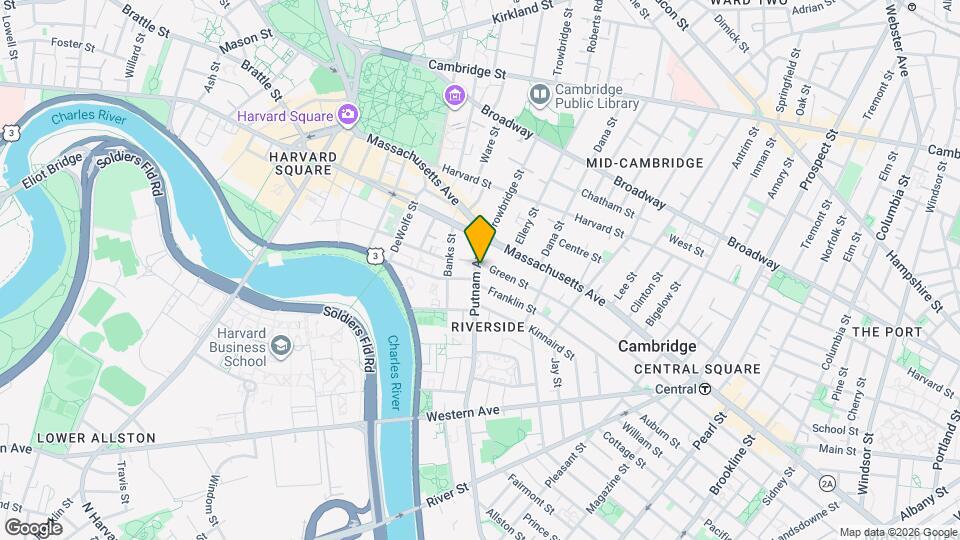 32 Putnam Ave, Unit 2 Map and Location Details