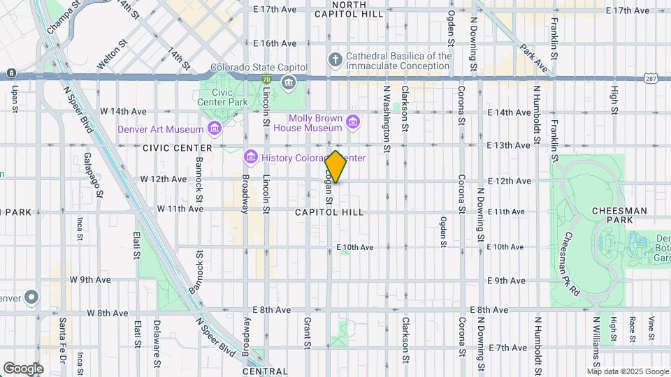 1156 Logan St Map and Location Details