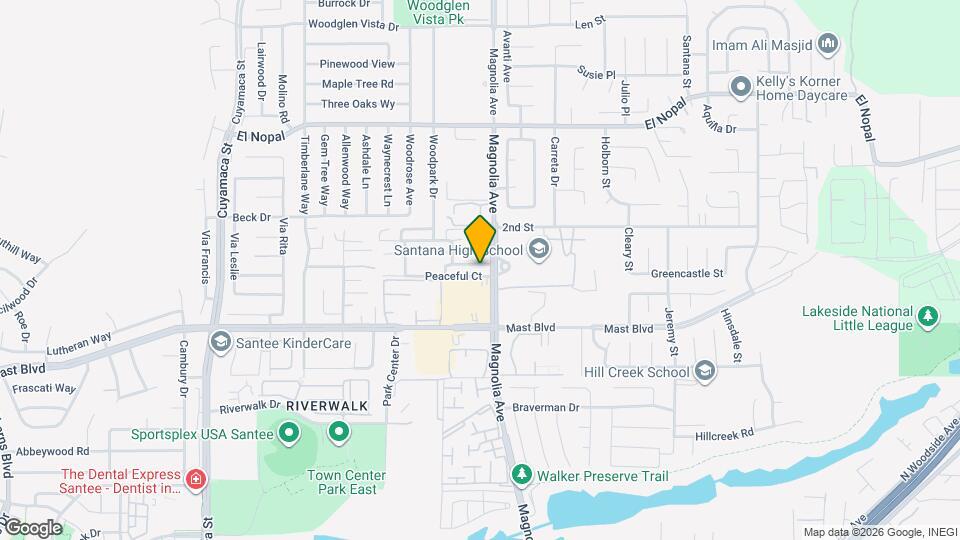 10349 Carefree Dr, Unit Santee Condo Map and Location Details