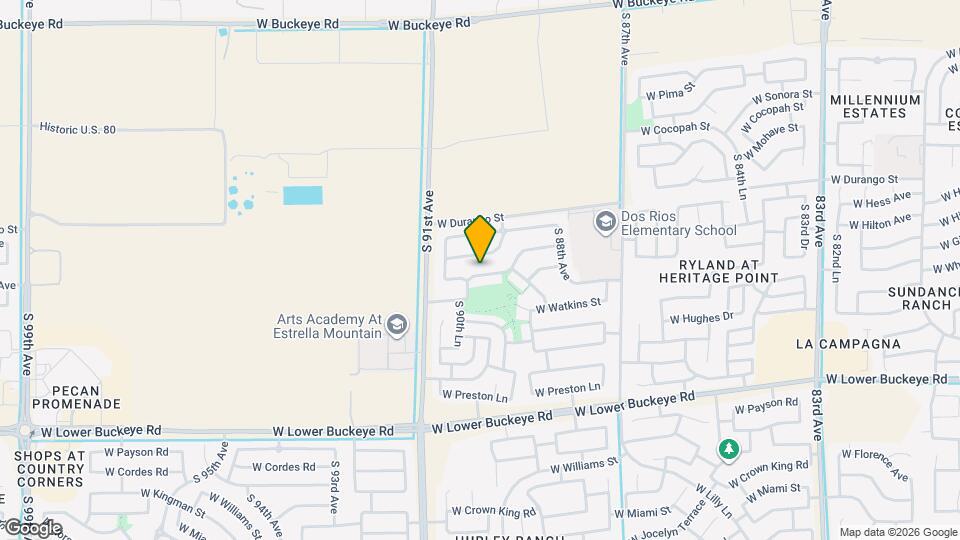 8932 W Gibson Ln Map and Location Details