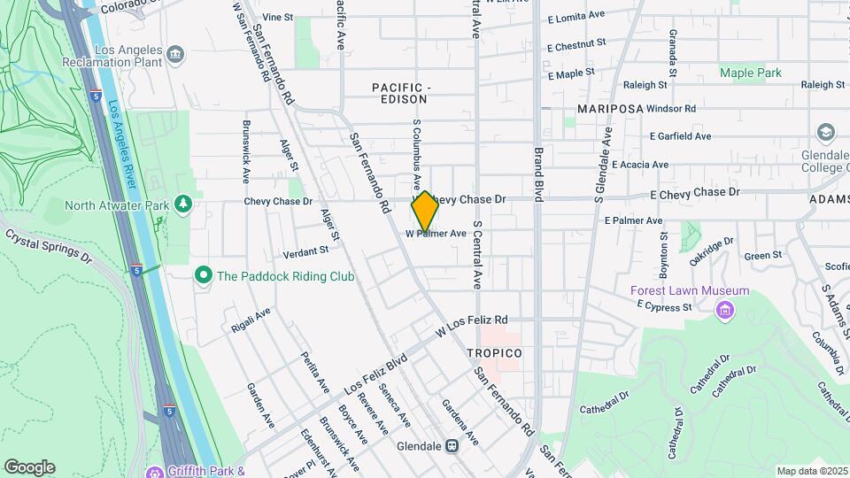 358 W Palmer Ave Map and Location Details