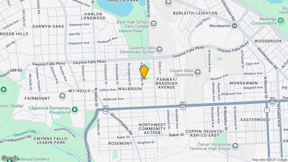 2107 Poplar Grove St Map and Location Details