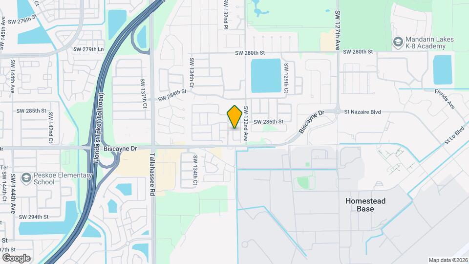 28661 SW 132nd Pl Map and Location Details