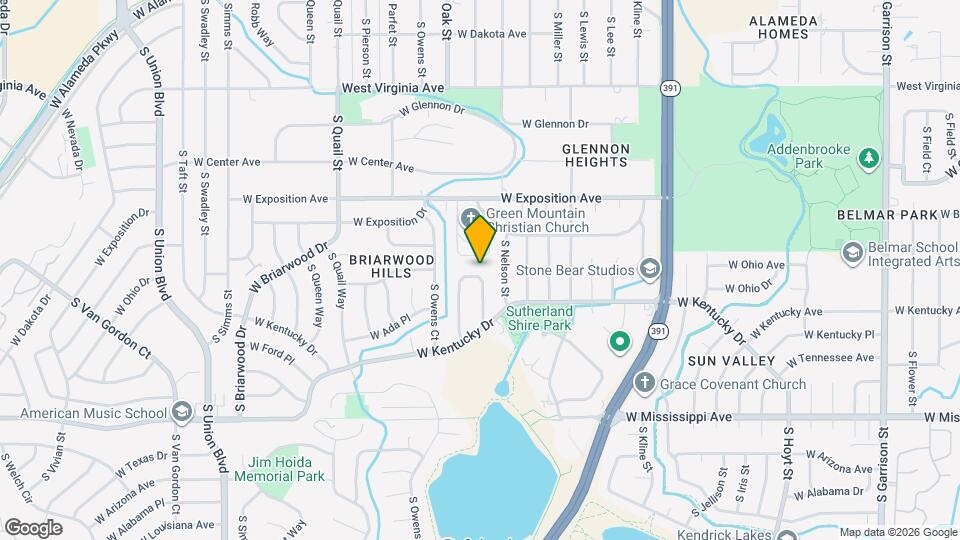 814 S Nelson Way Map and Location Details