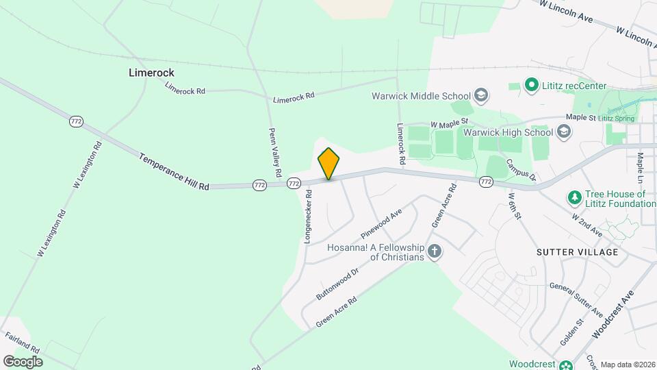 632 W Orange St Map and Location Details