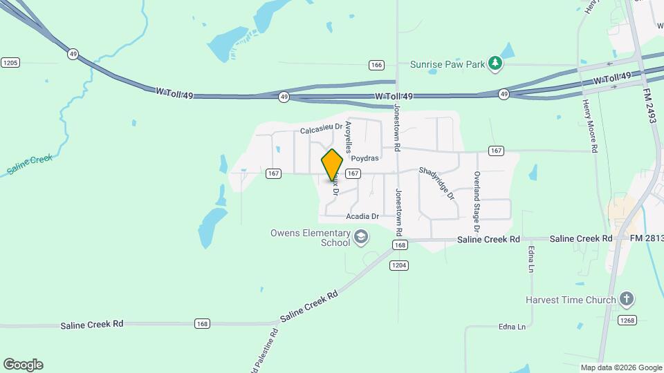 16740 Thibodaux Dr Map and Location Details