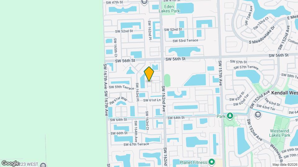 5927 SW 163rd Ave Map and Location Details