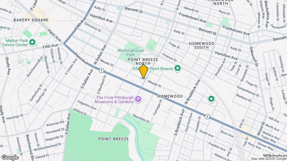 125 N Homewood Ave Map and Location Details