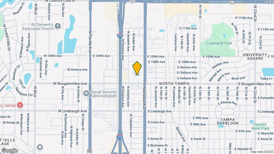 10412 N Mitchell Ave Map and Location Details