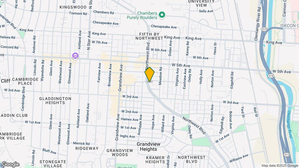 1378-1384 Northwest Blvd Mapa y Detalles de la Ubicación