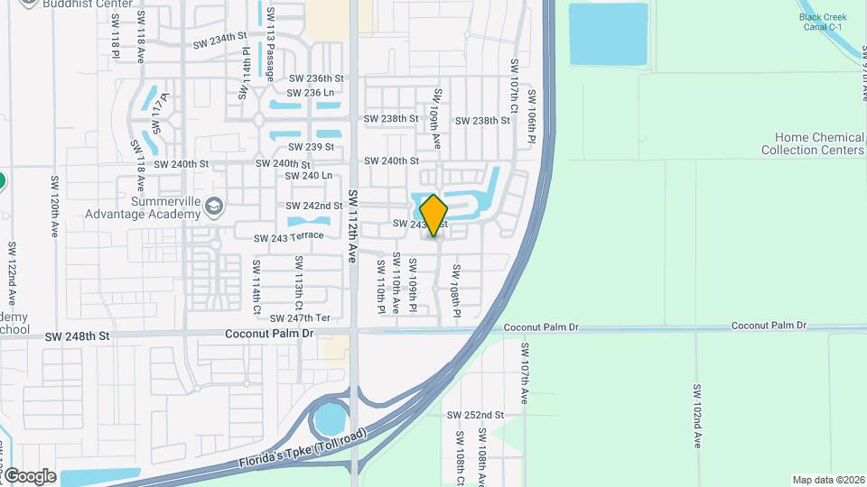 10906 SW 243rd Ln Map and Location Details