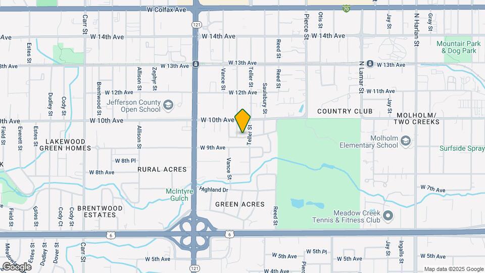 7315 W 9th Pl Map and Location Details