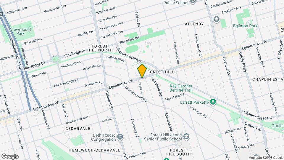 699 Eglinton Ave W Map and Location Details