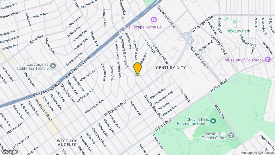2110-2116 1/2 S Beverly Glen Blvd Map and Location Details