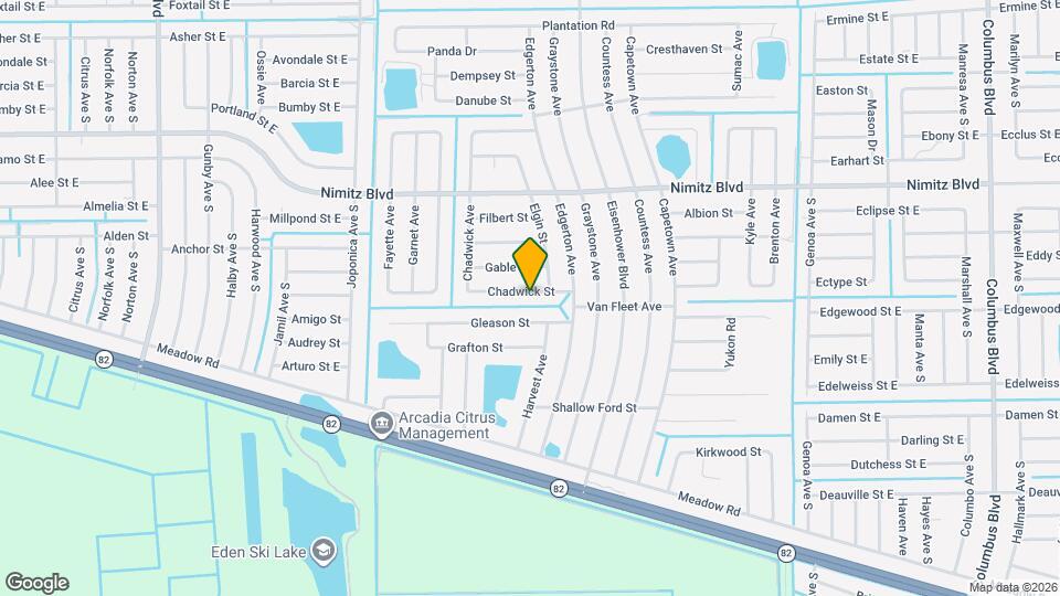 1050 Chadwick Ave Map and Location Details