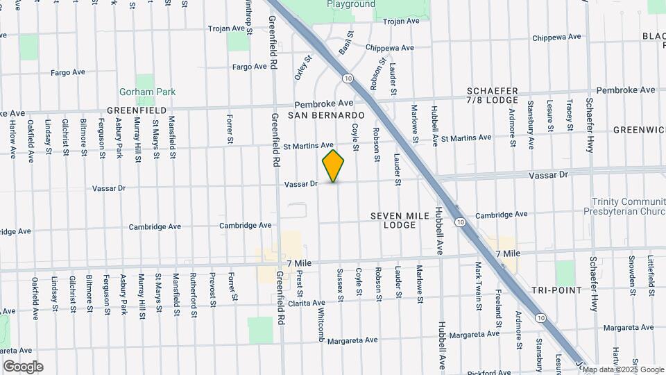 19381 Sussex St Map and Location Details
