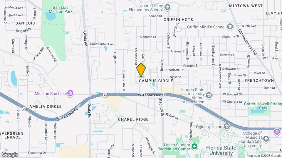 744 California St, Unit A Map and Location Details