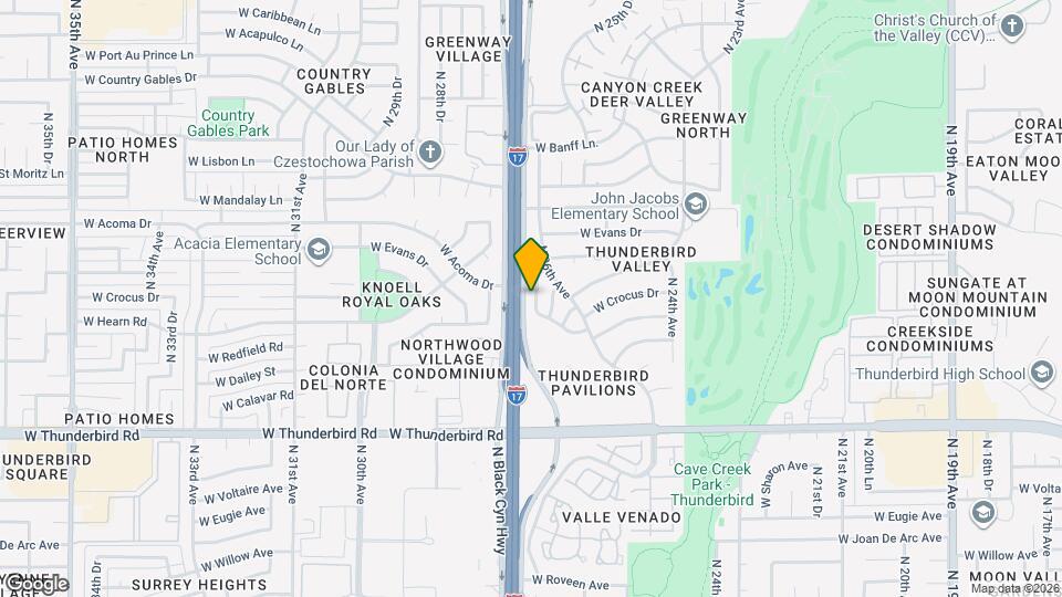 14234 N 26th Ln Map and Location Details