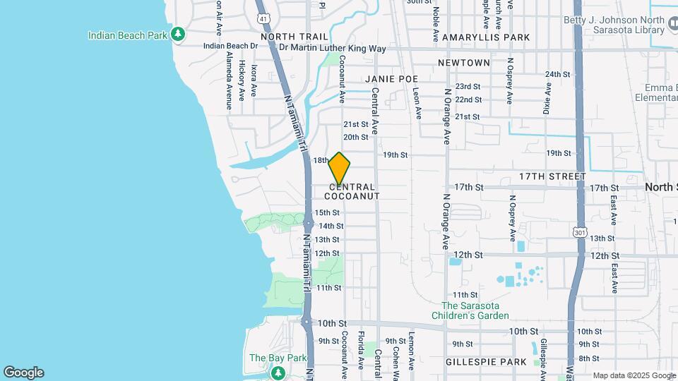 1621 Cocoanut Ave Map and Location Details