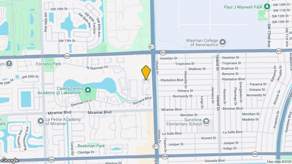 8033 SW 21st Ct Mapa y Detalles de la Ubicación