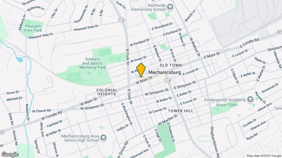 128 W Main St, Unit 2nd Floor Map and Location Details