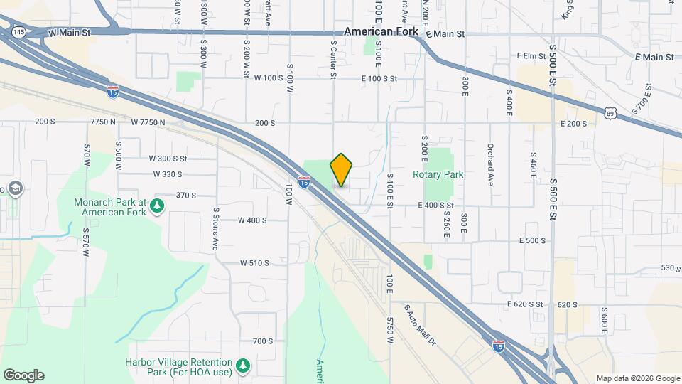 19 E 400 S St Mapa y Detalles de la Ubicación