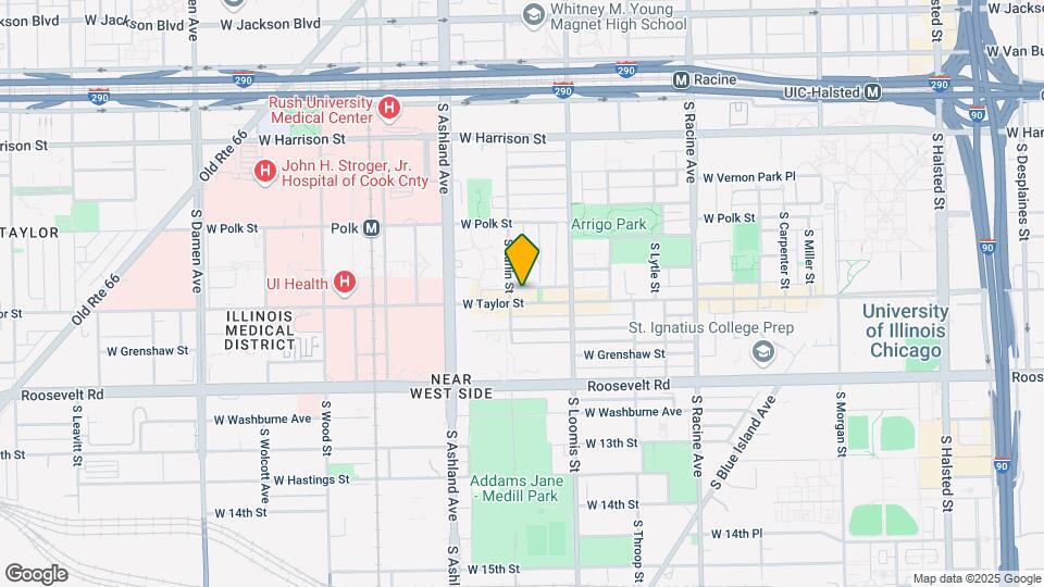 1450 W Taylor St Map and Location Details