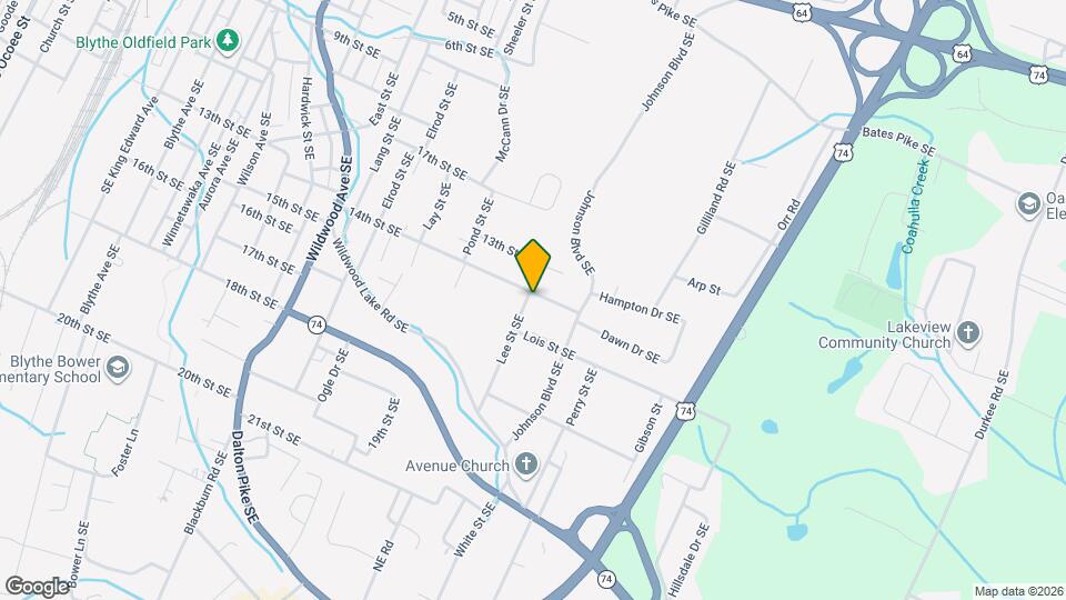 1405 Lee St SE Map and Location Details