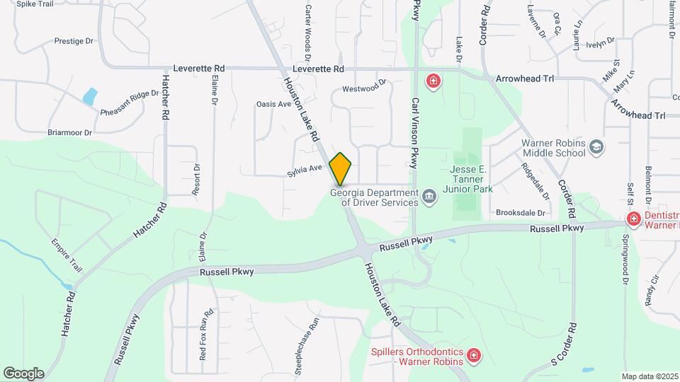 801 S Houston Lake Rd Map and Location Details