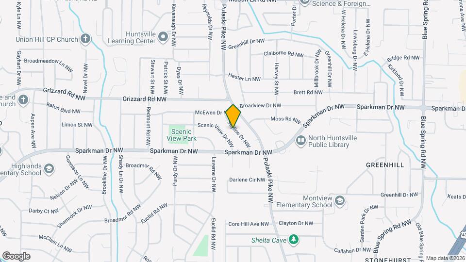 2613 Skyline Dr NW Map and Location Details