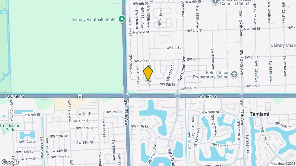 13513 SW 5th St Map and Location Details