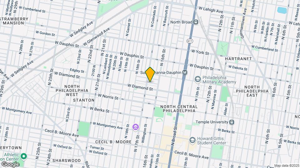 1636 Edgley St Map and Location Details