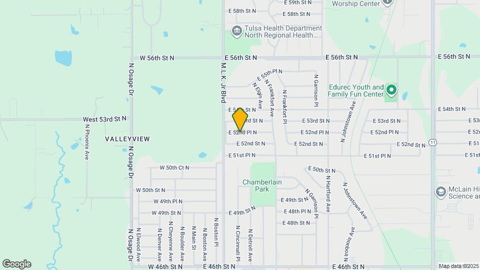 230 e 52nd pl n Mapa y Detalles de la Ubicación