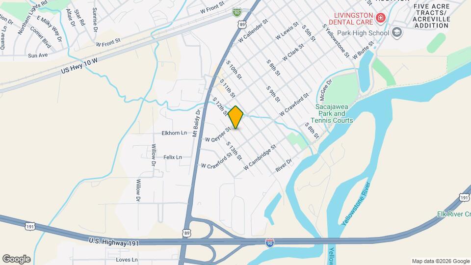405 S 12th St Map and Location Details