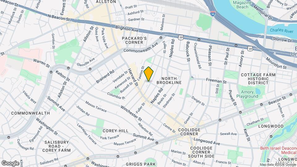 92 Coolidge St Mapa y Detalles de la Ubicación