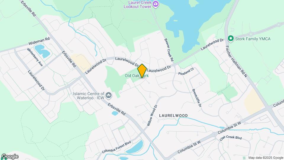 425 Old Oak Dr Map and Location Details