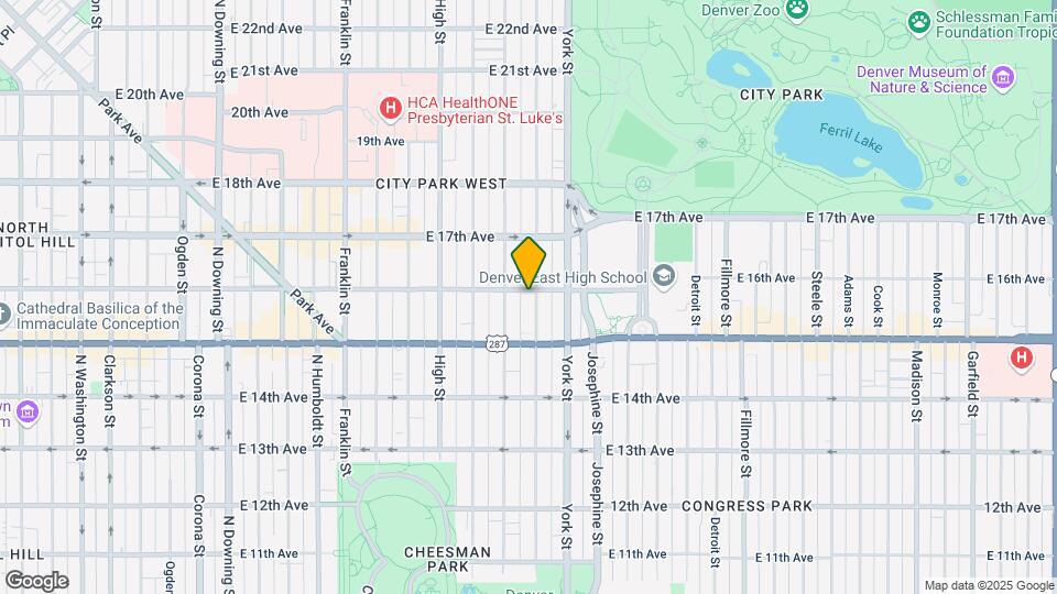1575 Gaylord St Mapa y Detalles de la Ubicación