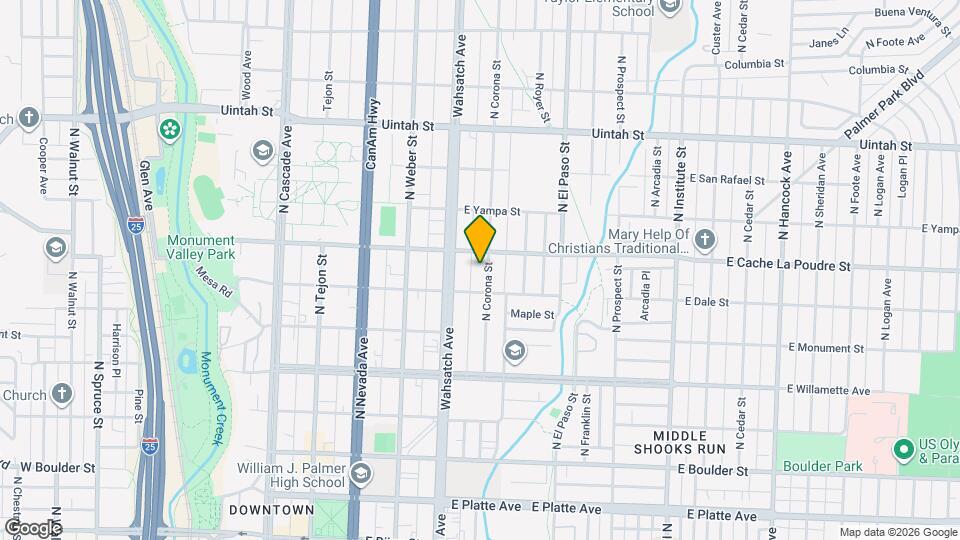 818 N Corona St. Mapa y Detalles de la Ubicación