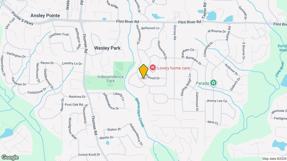 9051 Homewood Dr Map and Location Details