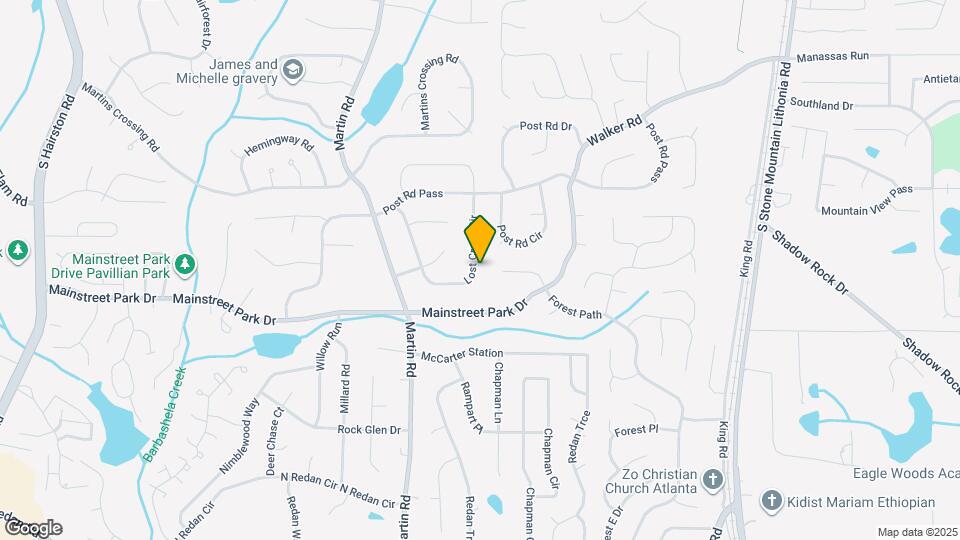 855 Lost Creek Cir Map and Location Details