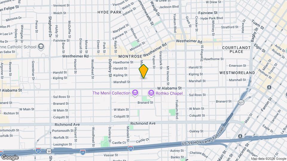 1426 Marshall St Map and Location Details